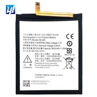 China NK6 Mobile Phone Cell Phone Battery For Nokia 6 Original HE335 3000mAh Quality for sale