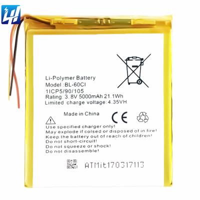 China Brand New Tablet BL-60i 2021 Capacity Tablet Real Battery for itel 1703 it1703 3 key battery for sale