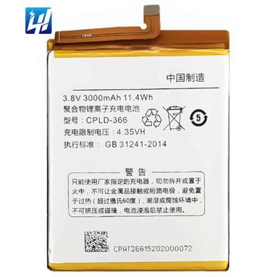 China Brand New Mobile Phone 2021 Real Capacity R106 Mobile Phone Battery For Coolpad Shine CPLD-368 for sale