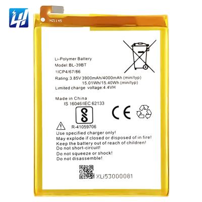 China BL-39BT Mobile Phone Li-polymer Battery Cell Phone Rechargeable Battery For Tecno i5 Pro Battery for sale