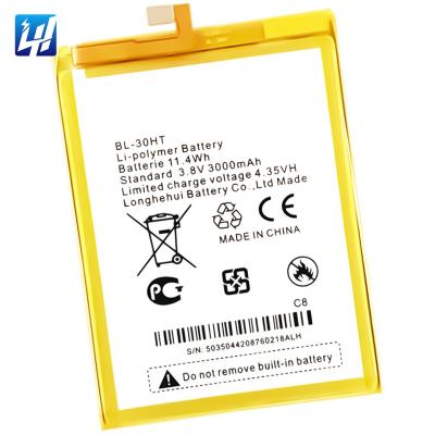 China High Longevity Mobile Phone BL-30HT Factory Supply Mobile Phone Battery For Tecno Camon C8 C8 Battery for sale