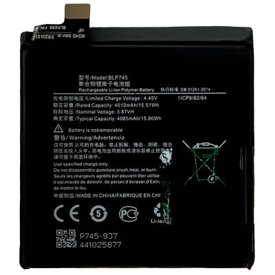 China Cell Phone BLP745 1+7T Original Pro 5G McLaren 100% Li-ion Polyer Rechargeable Battery For Oneplus 7T pro for sale