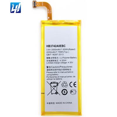 China Mobile Phone OEM HB3742A0EBC 100% Original Capacity Battery For Huawei Ascend P6 G6 G620S G630 P7 Honor 4 Mini Gaming Battery for sale