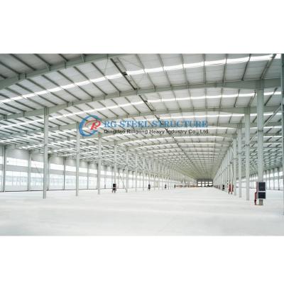 China Lightweight Prefab Steel Structure Warehouse Buildings With Coating Cycle Extension for sale