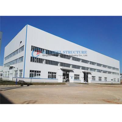 China Sustainable Prefabricated Steel Structure Workshop With Advanced Crane Systems for sale