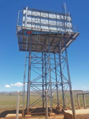 China Customized Size And Height Hot Dip Galvanized Steel Structure Frame Elevated Water Tank Stand Tower 10m for sale