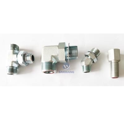 China Hydraulic Type ORFS Pipe Fitting O-Ring Face Joint Fittings Elbow Unions Unions Hydraulic Elbow for sale