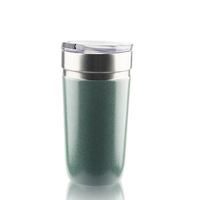 China Sustainable Food Grade BPA FREE Vacuum Insulated 560ml Double Wall SS304 Stainless Steel Mug With Sliding Lid for sale