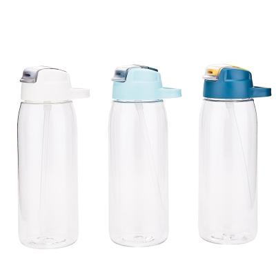 China Sustainable Bottom 800ml Fruit Sports Removable Tritan Plastic Water Bottle With Lid for sale