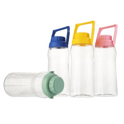 China 2021 new viable design custom transparent recycled mineral bpa free drinking plastic water jug ​​with handle for sale