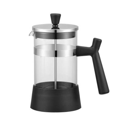 China 350ml/1000ml Portable Wholesale Viable Cups Borosilicate Heat Resistant Press Glass French Coffee Maker for sale