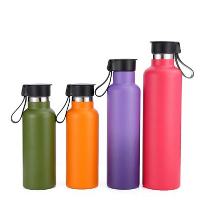 China Sustainable Custom Logo 500ml 750ml BPA FREE Stainless Steel Dual Wall Insulated Water Bottle With Pill Case for sale