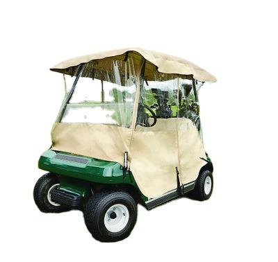 China Custom Two Seater Golf Cart Rain Cover PVC Waterproof Car Cover Golf Cart Rain Fence for sale