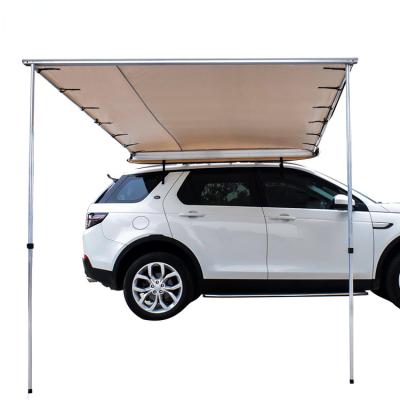 China Extended Type Car Side Tent Roof Top Pull Out Tent Shelter PU2000mm UV50+ Shade SUV Travel Outdoor Camping Beige for sale