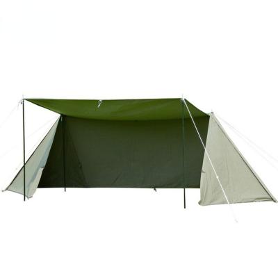 China New Design 1 Person Cotton Polyester Shelter Army Camping Extended Type 2022 Military Canvas Tent for sale