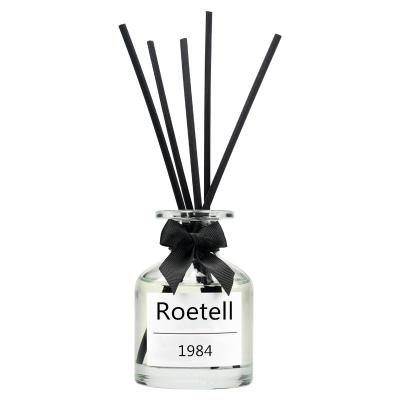 China Reed Diffuser Round Empty Glass Car Aroma Reed Diffuser Bottle 100ml 200ml for sale