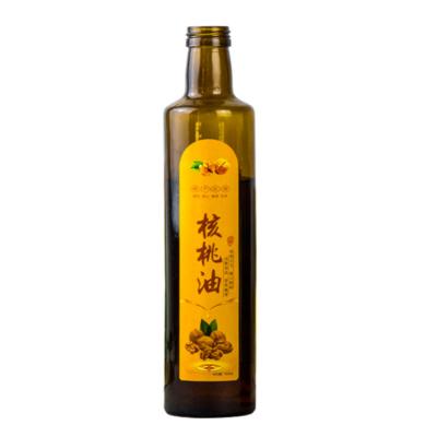 China Household products adjust oil bottle 500ml olive oil bottle kitchen seasoning glass bottle for sale