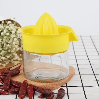 China Creative Small Lemon Home Gift Squeezer Single Fruit Glass Squeezer Cosmetic Manual Fruit Squeezer New for sale