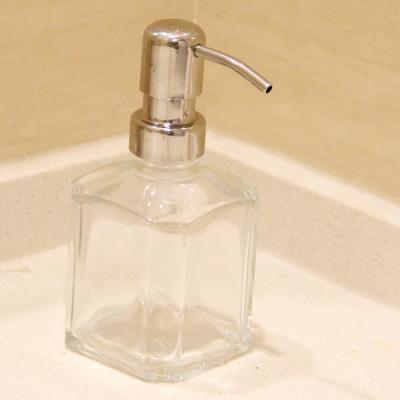 China Personal Care With Cap Hotel Bottle Glass Soap Dispenser Shampoo Bottles Fancy Lotion Bottles for sale