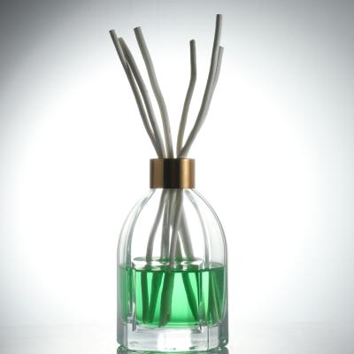 China Luxury Custom Unique Empty Home Oil Reed Diffuser Aroma Diffuser Refill Glass Bottle Tubular Gift Container for sale