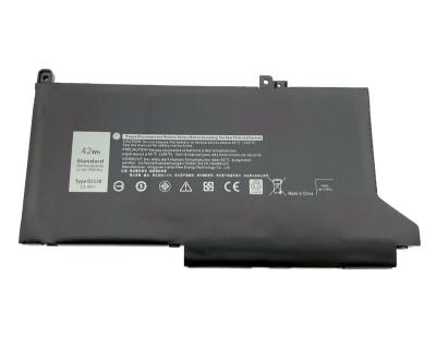 China DJ1J0 LAPTOP Laptop Battery For Dell Latitude 7280 7290 7380 7390 E7280 E7290 7380 7390 E7380 E7390 7480 7490 E7480 Series 11.4V42Wh for sale