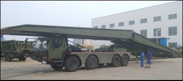 China High Loading 24m Fast Mechanized Bridge Military Bailey Bridge for sale