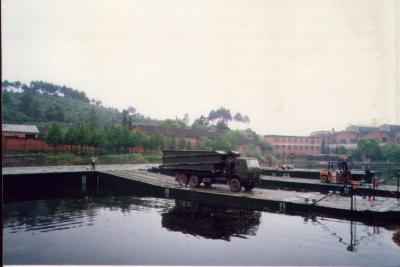 Chine Pont en chevalet en acier de pont de flottement de Tempoary de passage de L6m à vendre