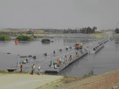 China Plataforma concreta da ponte de pontão da flutuação da estrutura simples para veículos à venda