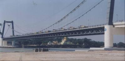 China Permanente de Kabelhangbrug van het Dekstaal met Staalbundel Te koop