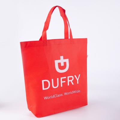 China High Quality Reusable Polypropylene Handled Packaging Non Woven PP Tote Bags Shopping Bags For Grocery Food Delivery for sale