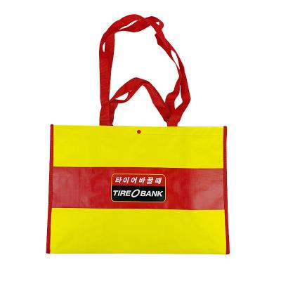 China Wholesale pp woven packaging rpet waterproof handled recycled shopping non woven bag from professional China manufacturer for sale