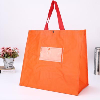 China Custom PP Woven Woven Polypropylene Handled Logo Printing Laminated Bag Reusable Shopping Bag Tote Bag for sale