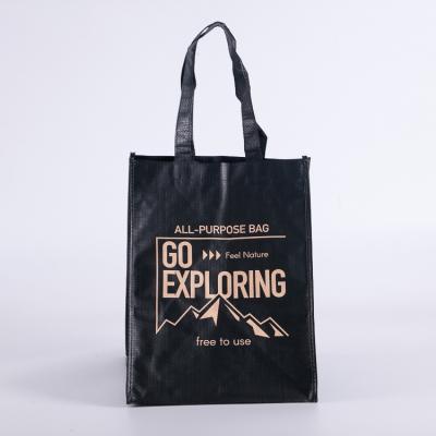 China Reusable Promotional Laminated Portable Nonwoven Grocery Tote Bag Fabric Nonwoven Bag/Nonwoven Shopping Bag/Reusable Shopping Bag for sale