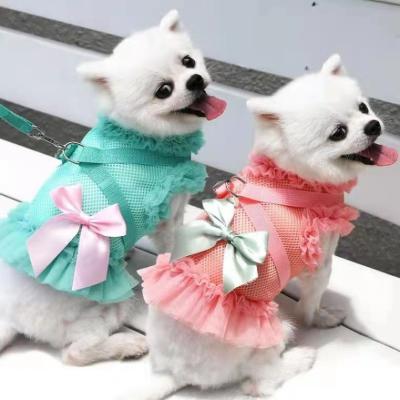 China Stocked Classic Puppy Cat Clothing Luxury Designer Pet Plaid Sale Wedding Relative Red Bowknot Grid Collar Puppy Clothes Dog Dress for sale