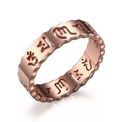 China Buddhism Buddhist Ornaments Charms For Jewelry Making Stainless Steel Ring Fashion Jewelry Buddhist Amulets Ring For Men for sale