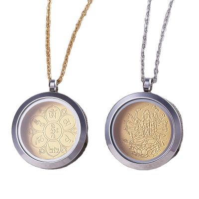 China Wholesale Buddhist Zodiac Pendant Stainless Steel Buddhism Manufacturers Ornaments Fashionable Stainless Steel Pendant for sale