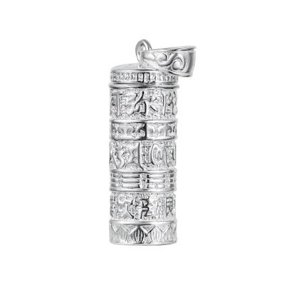 China Buddhism Manufacturers Wholesale Custom Namo Amitabha Pendant Stainless Perfume Bottle Steel Pendant Necklace Ornament Wholesale for sale