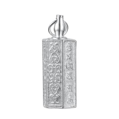 China Six-character CLASSIC Mantra Wholesale Manufacturers Perfume Bottle Necklace Stainless Steel Pendant Pendant for sale