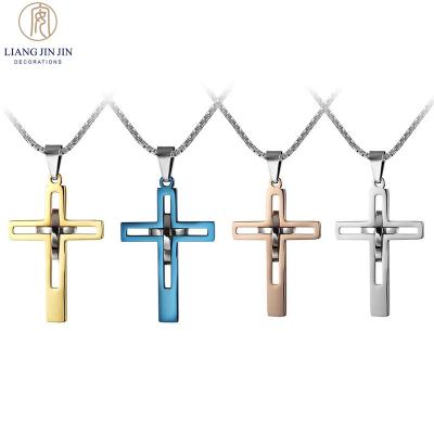 China CLASSIC Manufacturers Wholesale Custom Stainless Steel Cross Pendant Jewelry Pendant Necklace Pendant Gold Plated for sale