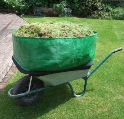 China Wheelbarrow Bag Made of Clear Green Polyethylene Tarpaulin Sheeting for sale