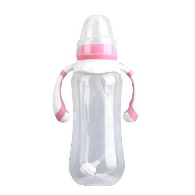 China BPA Free 300ml PP Neck Feeding Bottle Baby Silicone Standard Nipple For Baby for sale