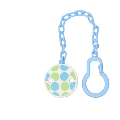 China 2016 New Baby Products Safety BPA Free Plastic Yellow Honey Shape Baby Pacifier Holder Clip With Button for sale