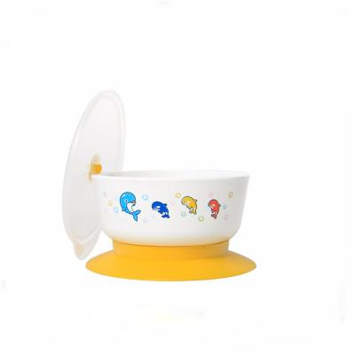 China Stocked Wholesale Baby Bowl For Plastic Baby Suction Feeding Bowl for sale