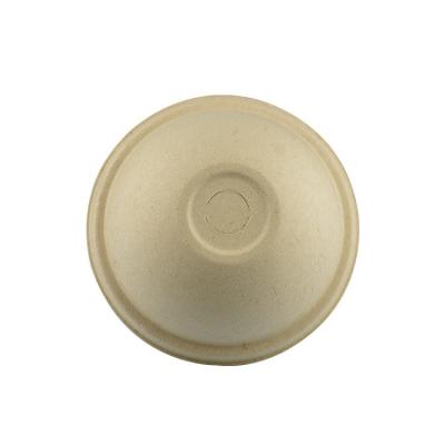 China 100% Biodegradable Eco-friendly Disposable Lids Compostable Pulp Plant Sugar Cane Lids Cup Direct Selling for sale