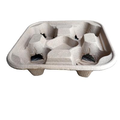 China China Disposable Hot Products Wholesale Take Out Juice Disposable Paper Plup Cup Tray /holder for 4 Cups for sale