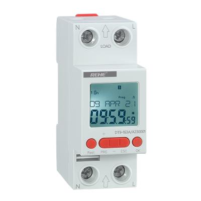 China DT9-163 2-MODULE Time Switch AC/DC12V-240V Programmable AC 230V 50-60Hz 63A/AC1 DT9-163 for sale