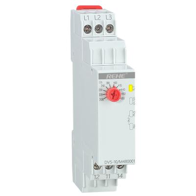 China DV5-10 sealed 3 phase protection relay loss sensors relay asymmetry control voltage monitoring relay for sale