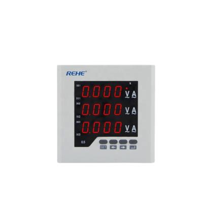 China Can add RS485 communication digital display meter 3 phase combination meter digital amp&volt meter for sale