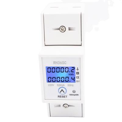 China 2020 New Style Single Phase Digital Panel Electricity Meter One Adjustable Electric Meter RH36SC for sale