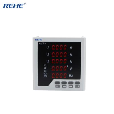 China ABS Plastic Slim Model Three Phase Multi Volt Ampere 010v Digital Multi Meter Panel Meter for sale